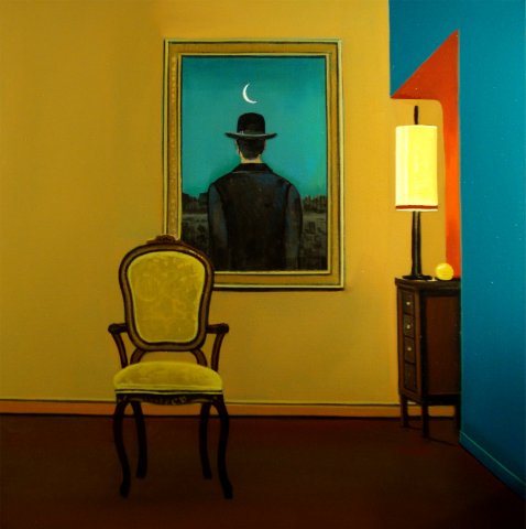 Anton Kitzmüller - Magritte mit Lampe